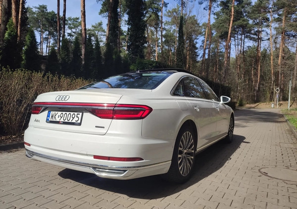 Audi A8 cena 210000 przebieg: 97000, rok produkcji 2019 z Warszawa małe 667